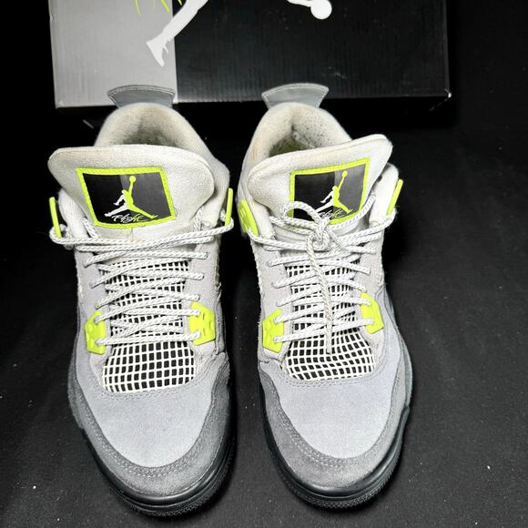 Size 6.5 - Nike Air Jordan 4 Retro SE GS Neon 95 2020 Shoes
